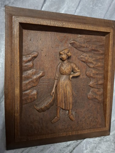 Wood carved french oak - wood,
