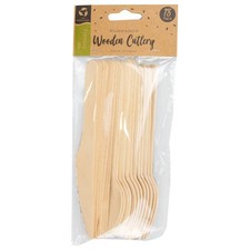 Wooden Cutlery 18 Pack - Party