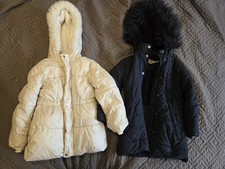 M&S Cream Fur Trim Hooded