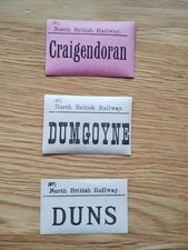 3 North British Railway Luggage Labels - NBR