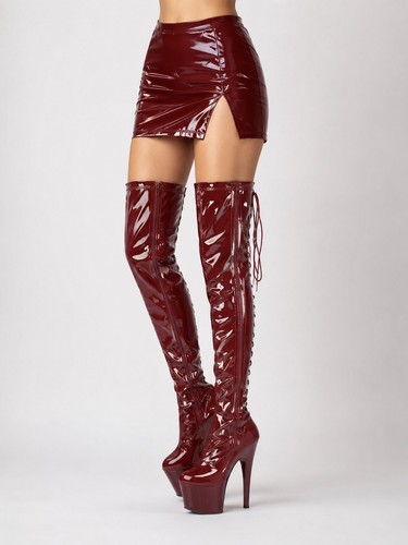 3063 back lace platform thigh - 3063,