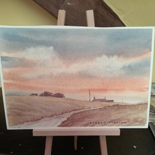 ORIGINAL WATERCOLOUR by local artist Robert Spencer signed