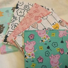 5 PEPPA PIG Fat Quarters 45 x