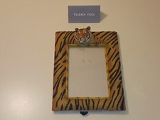 3 D Picture Frame 4x 6 Picture Big Tigers 2001 Vintage Mr4015