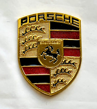 1 x Porsche Bonnet Crest Sticker Badge Metal Replacement  911 914 356 912 996 UK