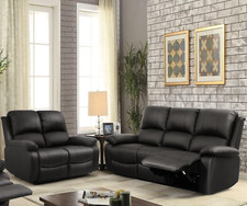 Reclining Luxury Leather Sofa Set In A Choice Of Colours- 3+2 Suite