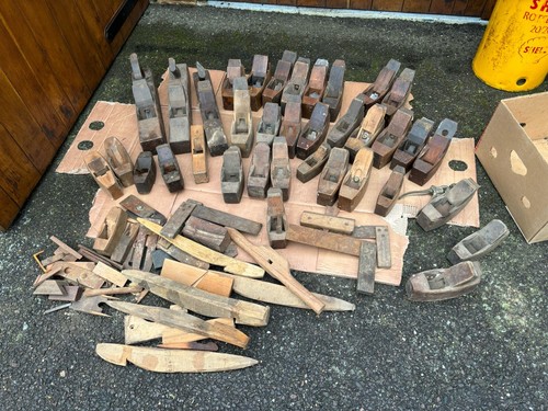 Vintage wooden block - wooden, plane