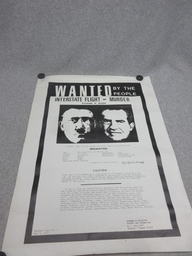 1972 wanted poster for - 5-9-1972,