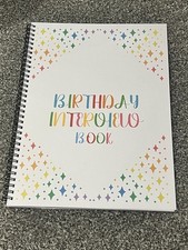 Birthday Interview Book
