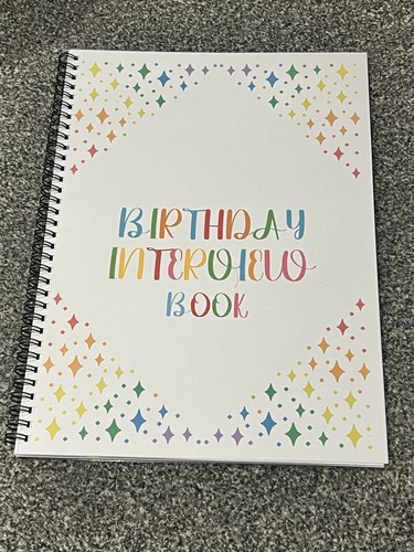 Birthday interview book - birthday,