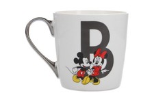 TESCO DISNEY ALPHABET B MICKEY & MINNIE MOUSE MUG