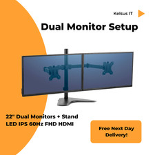 Dual Screen 2× 22" Monitor