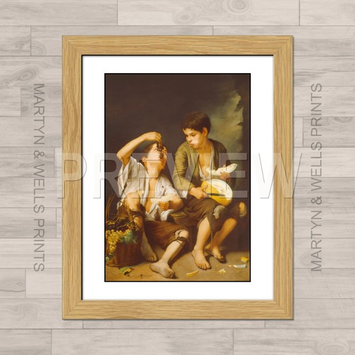 Murillo print boys eating - murillo,