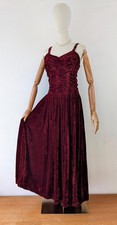 1930s 1940s Burgundy Deep Red