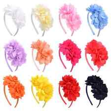 Petals Flower chiffon Headband Alice Band Fascinator Girls Wedding Prom Ascot