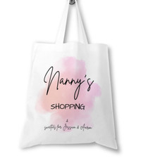 Nanny Shopping Bag Birthday Gift Personalised Present For Nan Nana From Grandkid