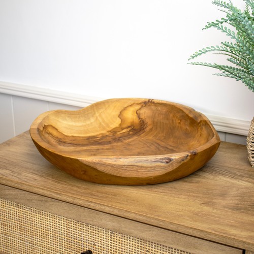 Large teak root round - root, bowl
