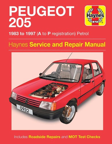 Haynes peugeot 205 - 205, petrol