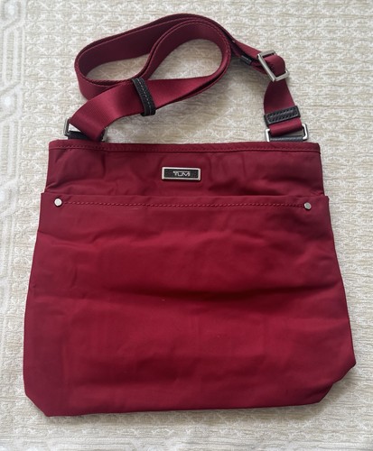 Tumi red nylon crossbody - tumi, /