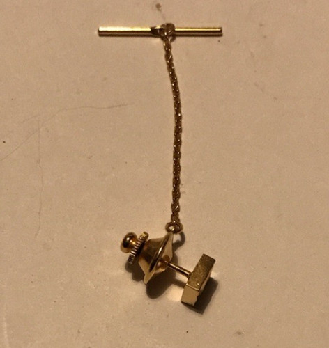 Tie pin gold tone - tie,