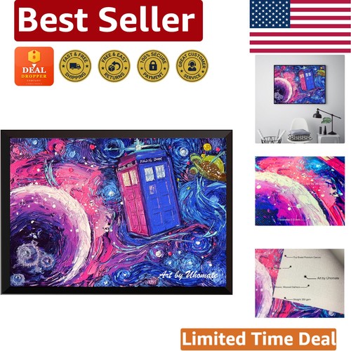 Starry night tardis art - starry,