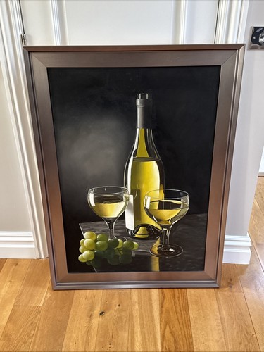 Wine glass original oil - wine,