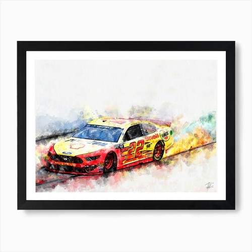 Joey logano fire art - joey, print