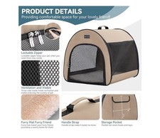 Petsfit Soft Dog or Cat Crate/Travel Carrier - Portable and Foldable. Medium.