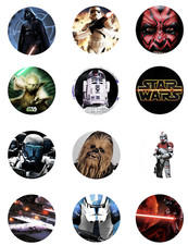12 Star Wars edible paper