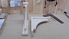 240 mm x 280 mm Pair Of Solid Wood (Pine) Arch Wooden Shelf Support Brackets 