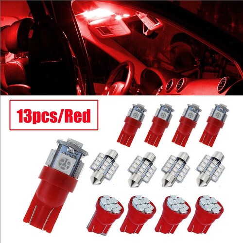 13pcs red led light - led, interior