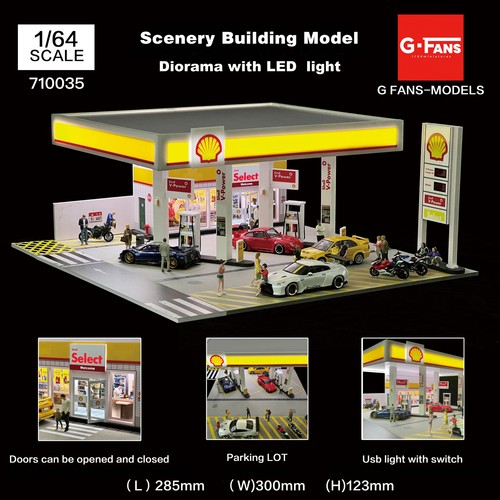 Diorama car garage model - car,