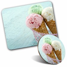 Mouse Mat & Coaster Set - Ice