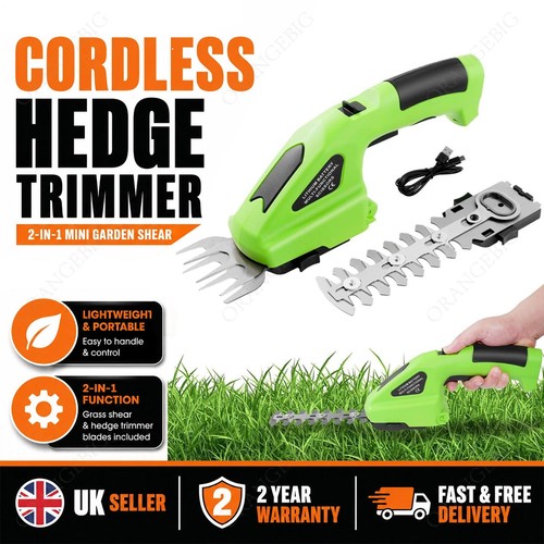 Cordless hedge trimmer garden - hedge,