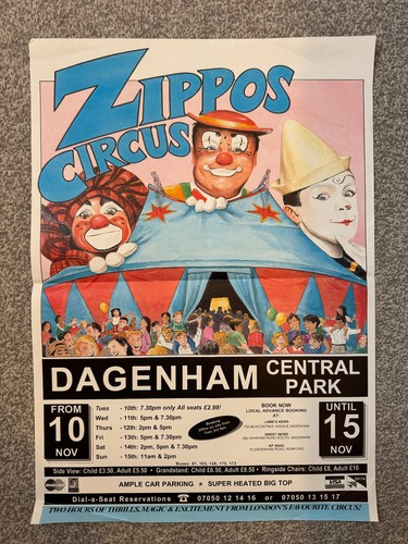 Zippo circus poster - zippo's, 1998