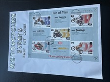 STAMPS - IOM 6 x FDC MOTORCYCLE- ALL DIFFERENT IN SOME WAY - SEE PHOTOS