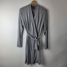 Seraphine Women Size S Grey Wrap Stretch Jersey Dressing Gown Night Maternity
