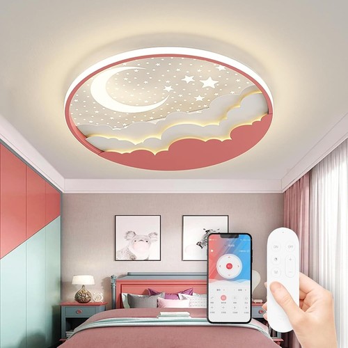 Star moon ceiling lamp - moon,