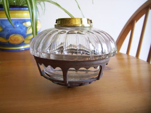 Victorian brass gothic oil - victorian,