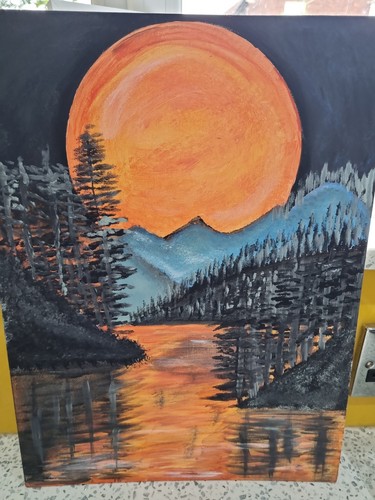 Acrylic painting canvas - acrylic,