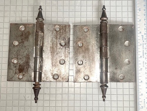 Old steeple top door hinges - top,