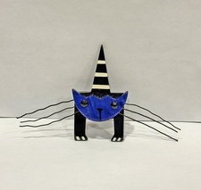 Original Kitty Cat Wild Whisker Marie Christine Pavone Signed Brooch