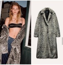 ZARA ANIMAL PRINT FAUX FUR