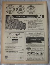 1967 Minilite Magnesium wheels Original advert No.1