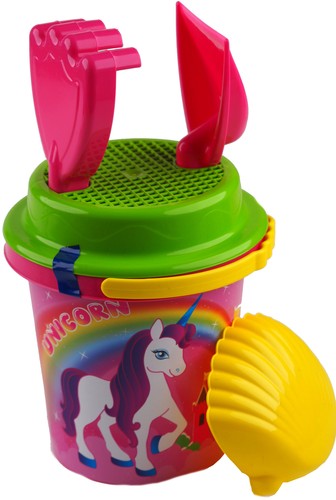 Unicorn beach bucket - bucket, spade