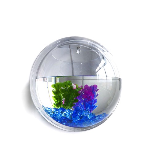 Wall mounted acrylic fish - acrylic, tank