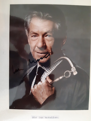 Ian mckellen signed photo - ian,