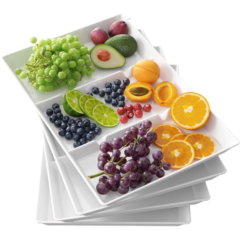 Divided serving tray - tray, platter
