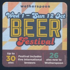 Wetherspoon Beer festival beer mat.