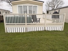 Static caravan veranda decking